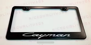 Cayman Stainless Steel Chrome Finished License Plate Frame Holder - Picture 1 of 1