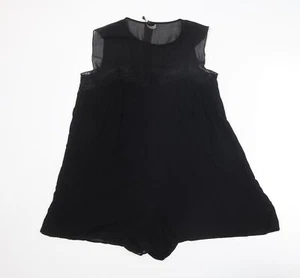 Mono de mujer Zara negro de poliéster de una pieza talla L L3 con cremallera - Imagen 1 de 10