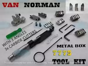 VAN NORMAN 777S Tool kit 65 mm to 135mm METRIC WITH 3 ANGELS 3 X CARBIDE CUTTER - Picture 1 of 5