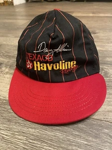 Vintage NASCAR Davey Allison Texaco Havoline Racing Pinstripe Snapback Hat USA - Picture 1 of 9