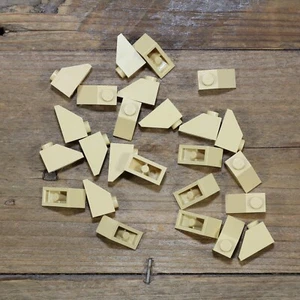 LEGO 3040 Brick Yellow Tan Brick Slope 45 2x1 Qty 25 - Picture 1 of 2