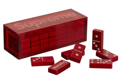 Supreme Aluminum Dominoes Set Red (FW22A16) New - Image 1 of 4