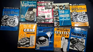 Vintage Culinary Arts Institute Cookbooks -9 books - 1940-1041 / recipes +illust - Picture 1 of 2