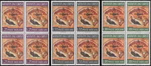 Vatican #458-460 MNH Set of 2 Blocks of 4 - Picture 1 of 1