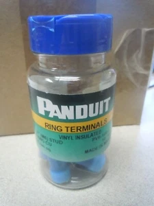 Panduit PV6-14R-X Pan-Term Terminal is a vinyl insulated ring terminal - 10EA - Picture 1 of 4