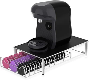 60 POD TASSIMO COFFEE CAPSULE RACK HOLDER DISPENSER STAND DRAWER STORAGE - Picture 1 of 8