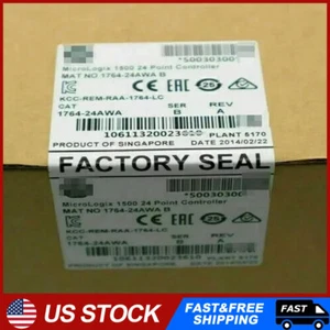 New Factory Sealed AB 1764-24AWA SER B MicroLogix 1500 24 Point Controller - Picture 1 of 4
