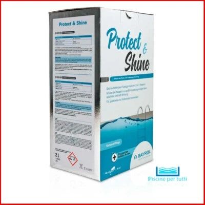 Protect & Shine 2 L Bayrol PISCINA PULIZIA ACQUA CHIARO Pool 2 LT