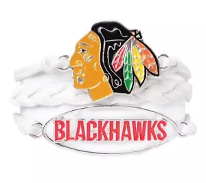 Bracciale Chicago Black Hawks nuovo - Foto 1 di 7