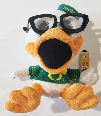 Study Buddies Team Nerds Oregon Ducks 13" Plush Duck Toy NCAA Cover