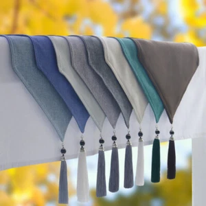 Cotton Linen Table Runner Tablecloth Pure Kitchen Dining Solid Home Decor Retro - Picture 1 of 20