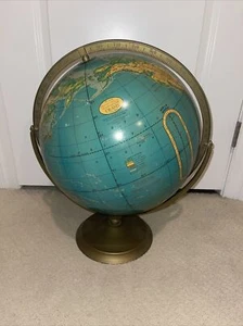 Vintage George F Cram 16” Physical-Political Terrestrial Desktop Globe No. C71 - Picture 1 of 12