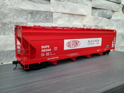 VTG Weaver "O" #1506 DuPONT ALATHON ACF CtrFlo cvred hopper BUILT w/ trucks/KDs! - Image 1 of 4