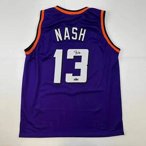 Facsimile Autographed Steve Nash Phoenix Purple Reprint Auto Jersey Men's XL - Picture 1 of 4