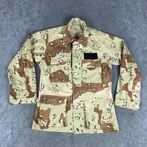 Military Shirt Small Regular Chocolate Chip Camo Combat Coat Desert Storm Brown - Picture 1 of 15