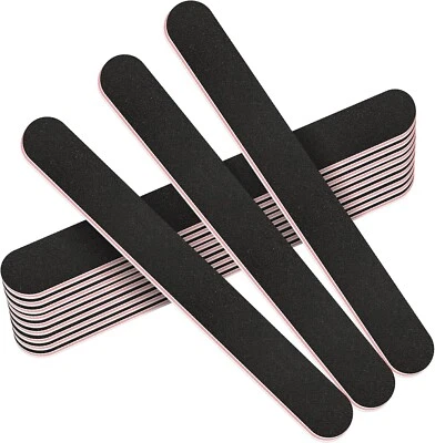 Stadux 12 pcs professional nail files emery boards double sided 100/180 grit - Image 1 of 4