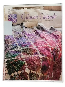 Calypso Cascade Pieced Quilt Pattern Batik Beauty Easy! From Magazine - Picture 1 of 2