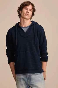 ¡NUEVO CON ETIQUETAS! Camisa con Capucha Manga Larga LUCKY BRAND Indigo Waffle Baja Para Hombre Talla XL - Imagen 1 de 6