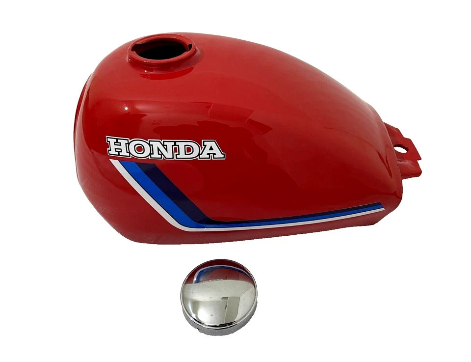 Honda ATC 200ES 200 ES Big 1983-84 Red Painted Aluminium Petrol Gas Tank +Cap - Image 1 of 4