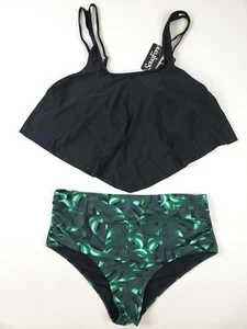 SouqFone Swimsuits for Women Two Piece Bathing Suits Ruffled Flounce 2XL XXL - Picture 1 of 5