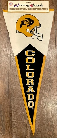 New Large University of Colorado Buffaloes Wool Pennant 40 x 17 inches CU Buffs Cover
