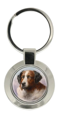 St. Bernard Dog by Carl Reichert Key Ring - Image 1 of 3