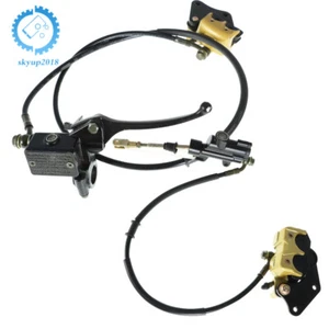 Front Rear Hydraulic Brake Caliper For 50cc 110cc 125cc Classic Pit Dirt Bike - Imagen 1 de 6