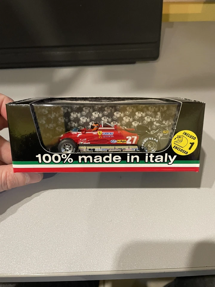 Brumm Ferrari 126 C 2 G.villeneuve 1982 N.27 Long Beach GP W/pilote 1 43