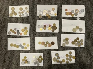 Lot Of 115 Various Old Foreign Coins Collections - Picture 1 of 12