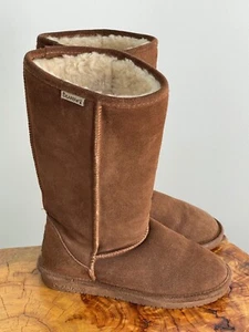 Bear Paw Damenstiefel braun Wildleder Größe 7 zum Überziehen Wollmischung Futter - Bild 1 von 7