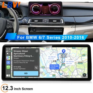 12.3'' Android Car GPS Radio Stereo Video Nav 2+32G For BMW 6/7 Series 2010-2016 - Picture 1 of 12