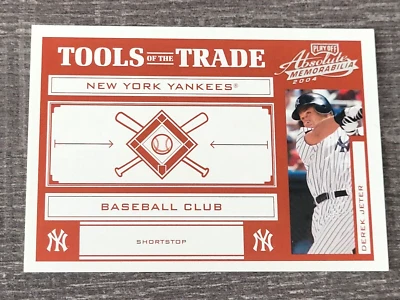 Playoff Absolute Memorabilia 2004 Derek Jeter Tools of the Trade rojo #TT-39/200 Foto 1 de 4