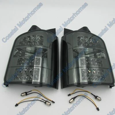 Fits VW Volkswagen Transporter/Caravelle T5 LED Smoked Rear Lights Pair 03-10 - Image 1 of 2