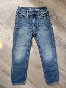 Gap Jeans in Boys Size 8. Slim Blue Denim Dark Wash. Adjustable - Picture 1 of 5
