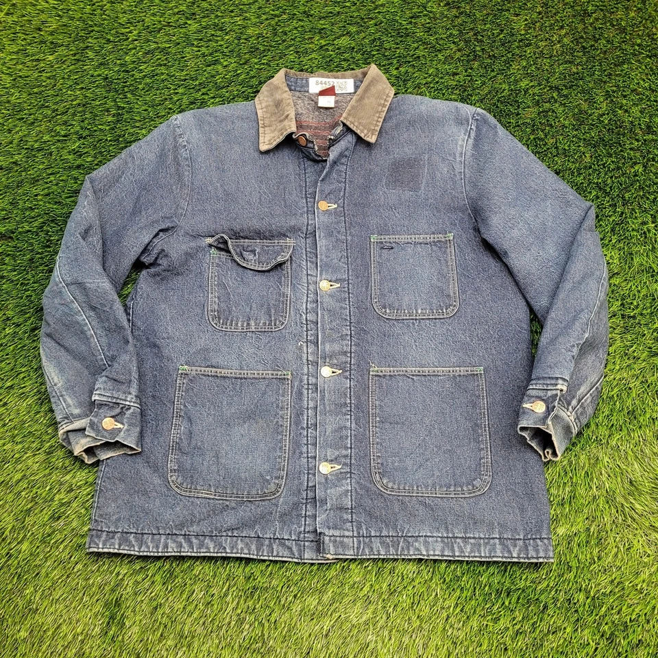 Chaqueta Big-Ben Chore Vintage Años 80 Grande 24x30 Forrada con Manta EE. UU. Foto 1 de 4