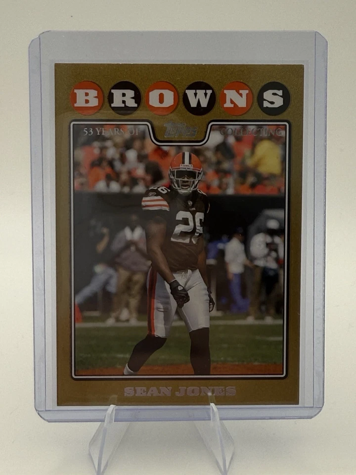 2008 Topps - Sean Jones #272 Gold Border /2008 Cleveland Browns - Image 1 of 2