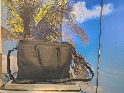 Tumi briefcase/laptop with shoulder strap in gray. Several Pockets.   - Image 1 of 4