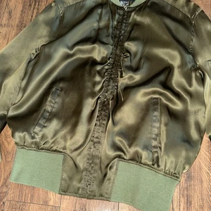 Mercer & Madison Silk Bomber Jacket S - Picture 1 of 8