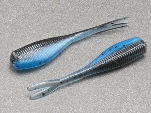 (20) - 2" Slab Crusher "Black Ice" Crappie Jig GRUBS BAIT PANFISH BABY SHAD - Picture 1 of 1
