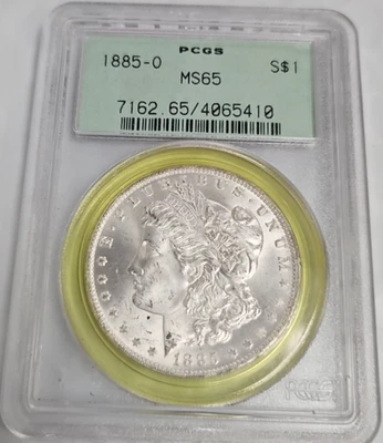 1885-O Morgan Silver Dollar - PCGS MS 65 AA334 - Image 1 of 2
