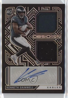 2021 Panini Obsidian Rookie Jersey Ink /150 Kenneth Gainwell #RJI-KG Auto RC - Image 1 of 2