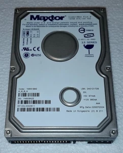 ❇️ Maxtor 120 Go 6Y120L0 ✅ DiamondMax ATA/133 IDE 3,5” ► Occasion ❇️ - Photo 1/6