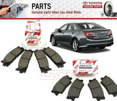 Оригинальные передние и задние тормозные колодки 04465-AZ216 для Toyota Camry 2007-17 от оригинального производителя 04466-AZ207 - Изображение 1 из 4