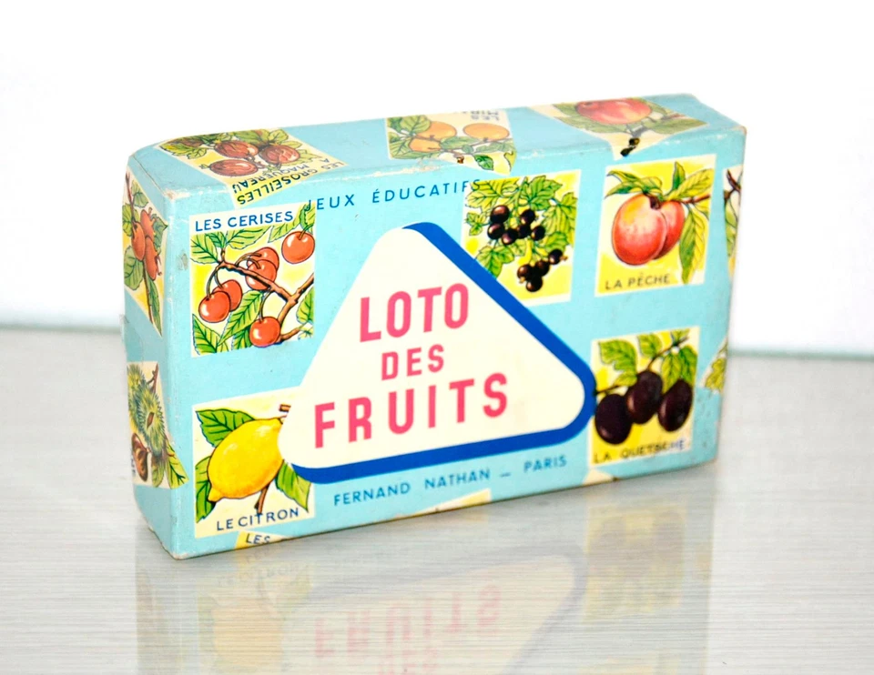ancien LOTO des Fruits - jeu éducatif - Fernand Nathan - Vintage - années 60 - Photo 1/2