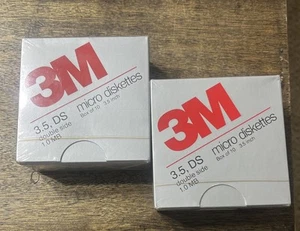 Disquettes 3,5" formatées compatibles 3M DS DD Macintosh et IBM boîte de 10 pièces neuves - Photo 1/6