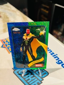 2025 Topps Chrome Marvel Vision Green Blue Shimmer /199 - Picture 1 of 2