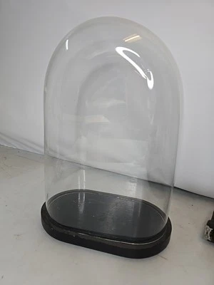 Ancien globe En Verre Avec Socle En Bois  - Photo 1/4