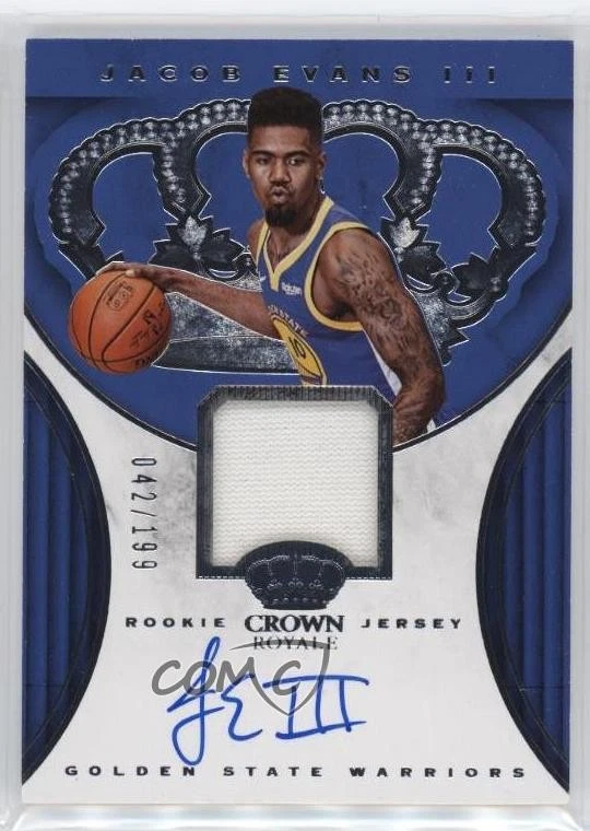 2018-19 Panini Crown Royale Rookie Jersey /199 Jacob Evans III #RJA-JEV Auto RC - Image 1 of 2