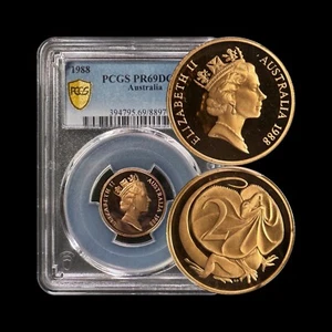 AUSTRALIA. 1988, 2 Cents - PCGS PR69 - Queen Elizabeth II, Frill-Necked Lizard - Picture 1 of 5