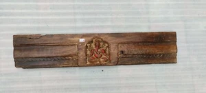 Antique Original RARE Hand Carved Wooden Hindu God Ganesha Panel Plaque NH6735 - Picture 1 of 11